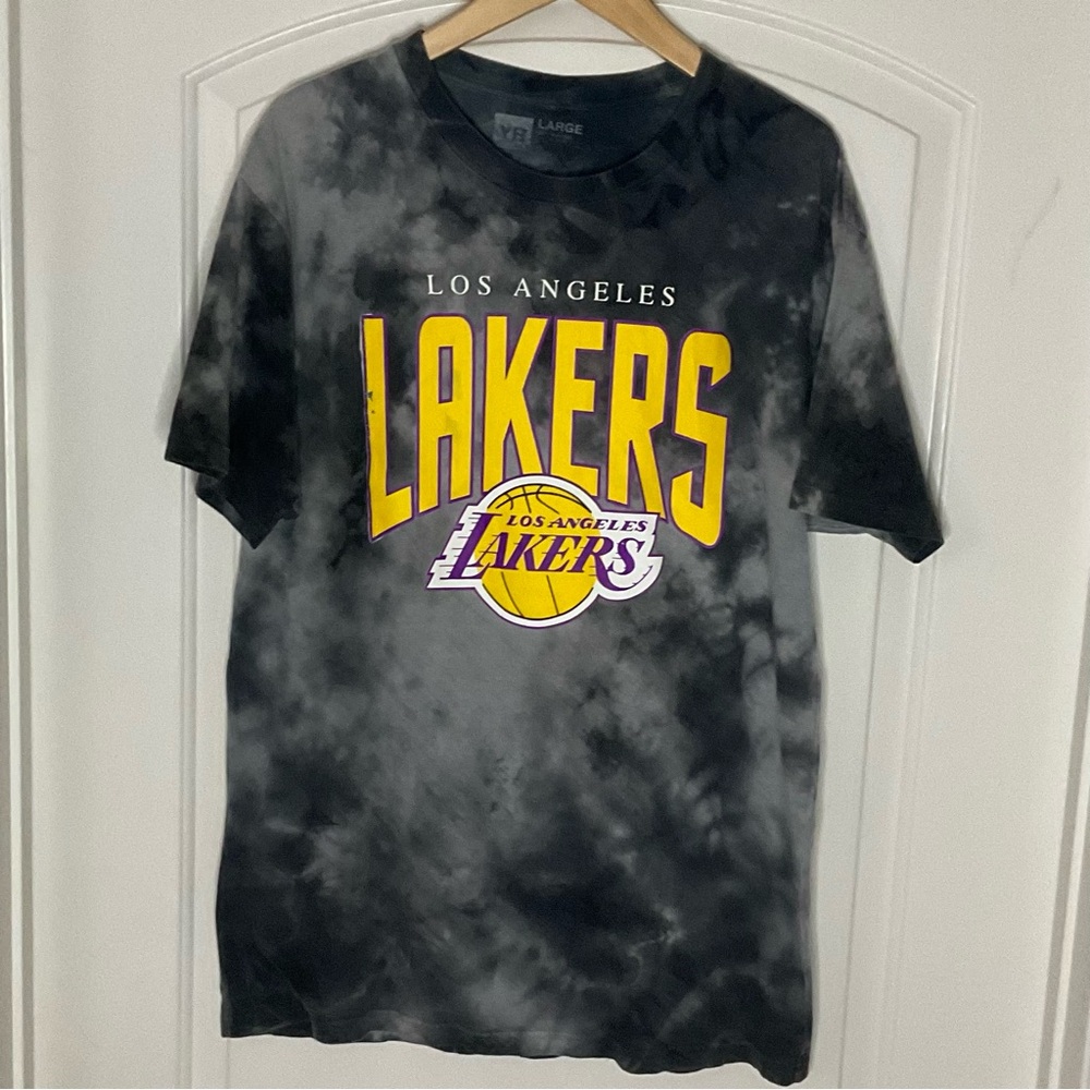 Men’s Large Lakers Y&R Tie-Die T-Shirt